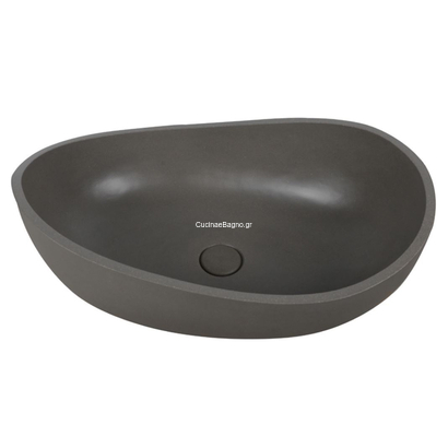 Karag Concrete ERIS Cement Νιπτήρας 57x37 Επιτραπέζιος