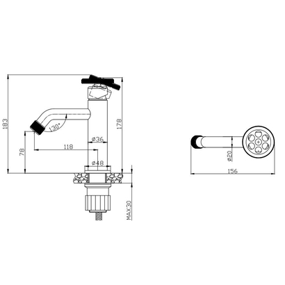 KARAG Inna 23501 Μπαταρία Νιπτήρα