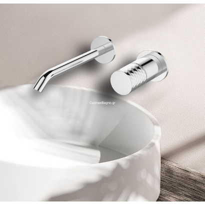 KARAG Joan Brass Pattern 24686-425A-BP Μπαταρία Νιπτήρα Επιτοίχια