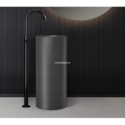 KARAG 4609F-GM-BCK 38x38 Νιπτήρας Ανοξείδωτος Gun Metal