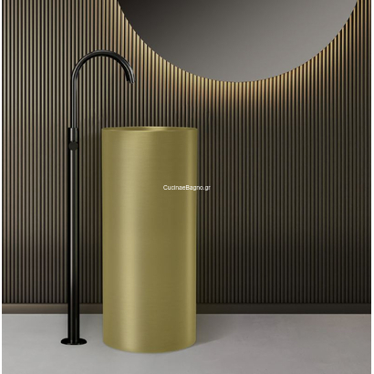 KARAG 4609F-LG-BCK 38x38 Νιπτήρας Ανοξείδωτος ORO