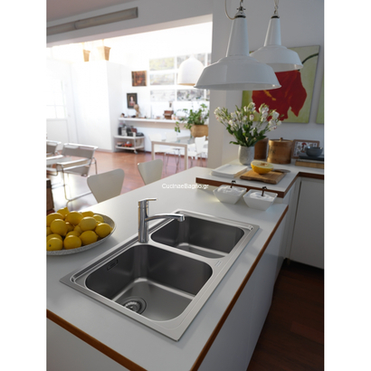 Franke Logica Line LLX 620 Νεροχύτης Inox Λείος 79x50 101.0153.289