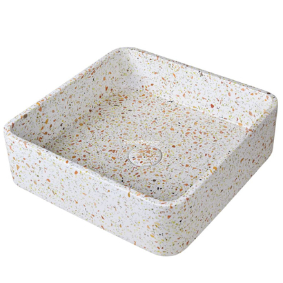 Karag Concrete Ira Fruitcake Νιπτήρας 39x39 Επιτραπέζιος