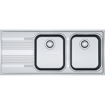 Franke Smart SRX 621 Νεροχύτης Inox 116x50 101.0454.909/101.0454.910