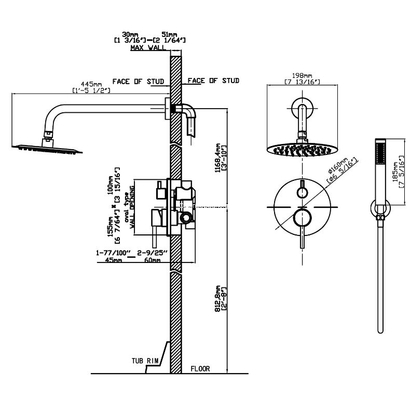 KARAG Artemis Nero SO510-N Σετ μπαταρίας εντοιχισμού Μαύρο