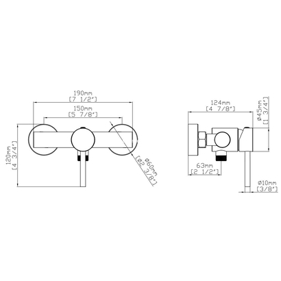 Karag Artemis Nero SO903F11-N Μπαταρία Ντουζιέρας Μαύρη