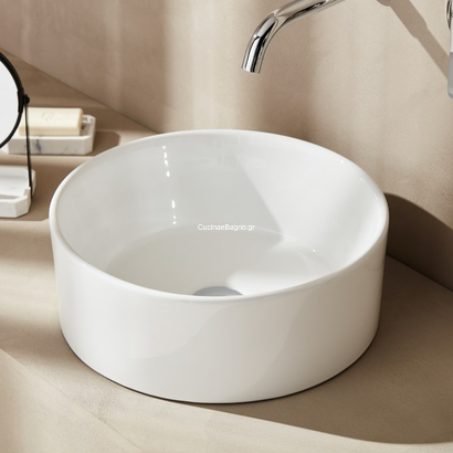 STYLE STY040W Νιπτήρας Επιτραπέζιος Φ40 White TEMA