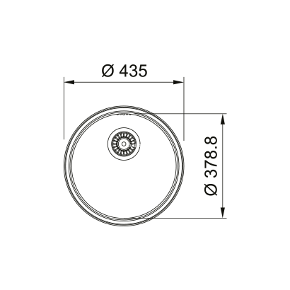 Franke Rondo ROX 610/110-38 Νεροχύτης Inox Φ43 101.0692.523Franke Rondo ROX 610/110-38 Νεροχύτης Inox Φ43 101.0692.523