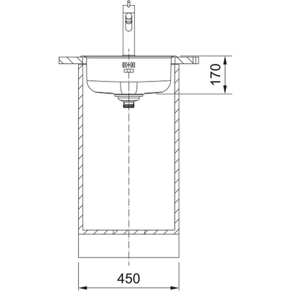 Franke Rondo ROX 610/110-38 Νεροχύτης Inox Φ43 101.0692.523