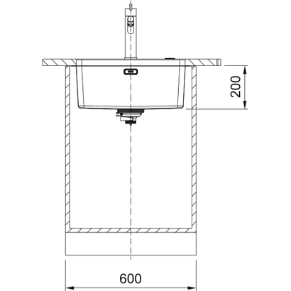 Franke Mythos MYX 110-55 Νεροχύτης Inox 59x44 122.0703.893