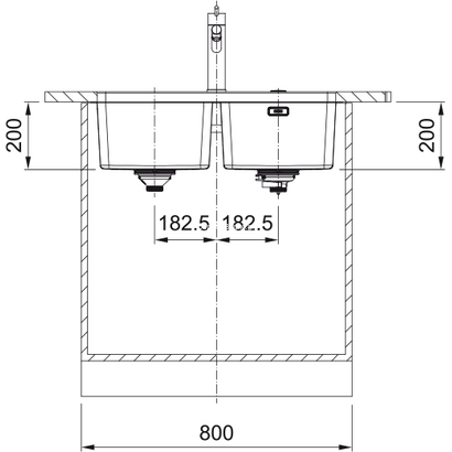 Franke Mythos MYX 120-34-34 Νεροχύτης Inox 74x44 122.0703.897