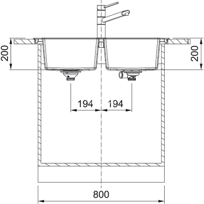 Franke Sirius 2 S2D 620-35-35 Beige 86x50 Νεροχύτης 143.0675.234