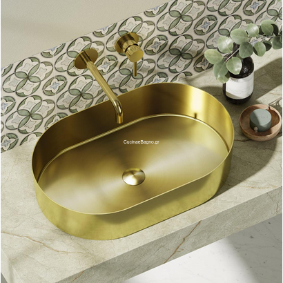 KARAG Jupiter 55x35 Νιπτήρας Ανοξείδωτος ORO