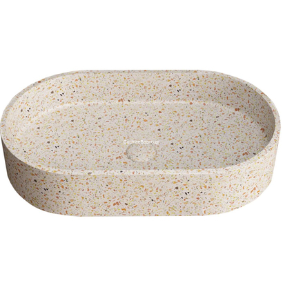Karag Concrete Linus Fruitcake Νιπτήρας 60x35 Επιτραπέζιος