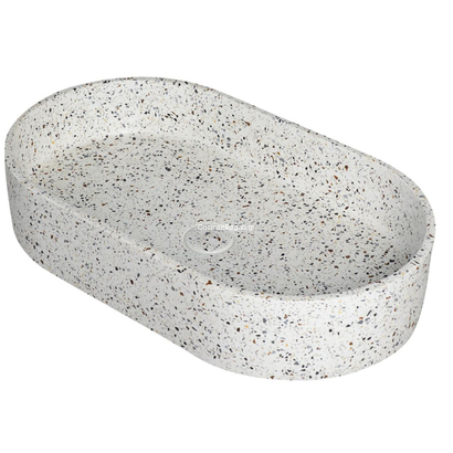 Karag Concrete Linus Stracciatella Νιπτήρας 60x35 Επιτραπέζιος