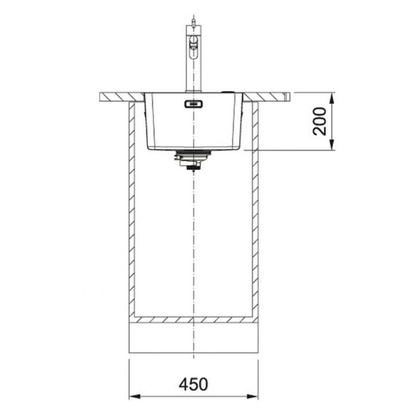 Franke Mythos MYX 210-35 Νεροχύτης Inox 35x41 127.0703.899