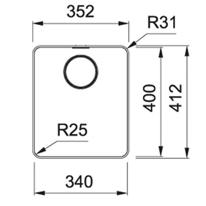 Franke Mythos MYX 210-35 Νεροχύτης Inox 35x41 127.0703.899