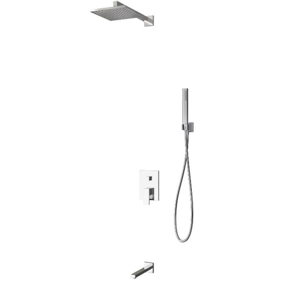 Karag Set Delos CFT205-CP Σετ Εντοιχισμού Ντουζιέρας Χρωμέ