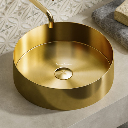 KARAG Venus 38x38 Νιπτήρας Ανοξείδωτος ORO