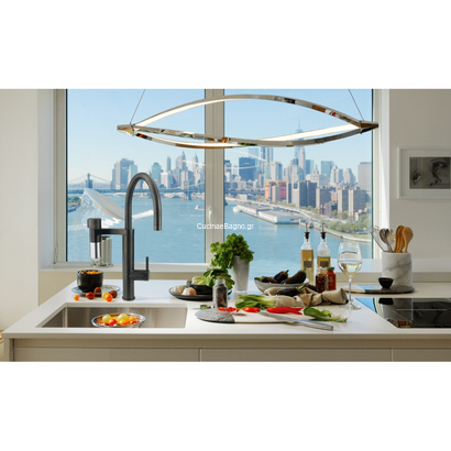 Franke Σύστημα Φιλτραρίσματος Vital Capsule Filter Industrial Black Μπαταρία Κουζίνας 120.0621.312