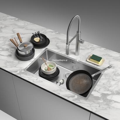 Franke Pescara Semi-pro XL Inox Μπαταρία Κουζίνας Ντους 115.0472.959