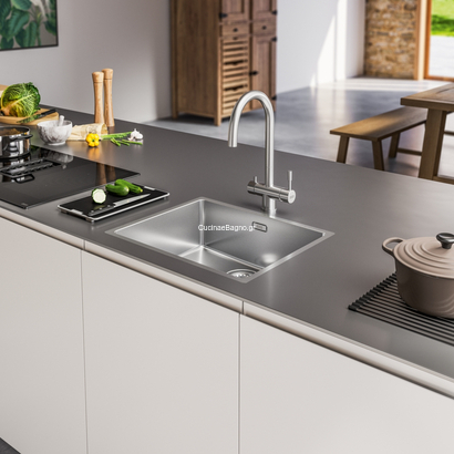 Franke Eos Triflow Inox Αναμεικτική Μπαταρία Διπλής Ροής 120.0179.979