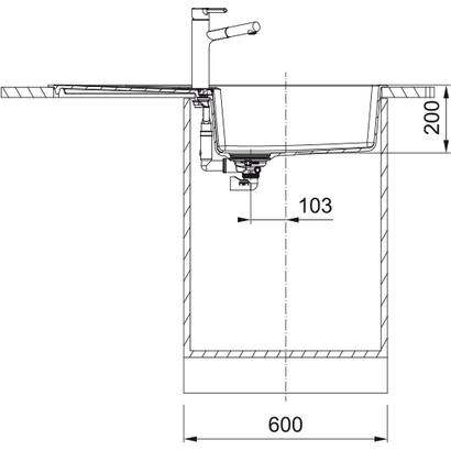 Franke Centro CNG 611-100 Polar White 100x50 Νεροχύτης 114.0687.570
