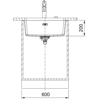 Franke Maris MRG 110-52 Stone Grey 55x43 Νεροχύτης Υποκαθήμενος 125.0687.749