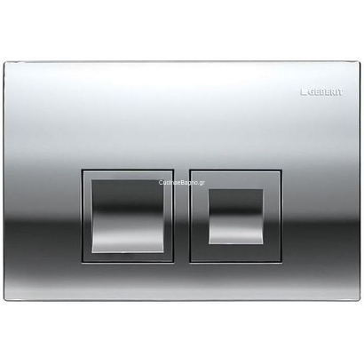 Geberit 115.135.21.5 DELTA 35 Πλακέτα Καζανακιού Διπλής Ροής Χρωμέ Γυαλιστερό