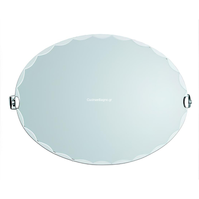 Gloria Clisis Ovale Καθρέφτης 60x45 Ανακλινομενος 40-4560