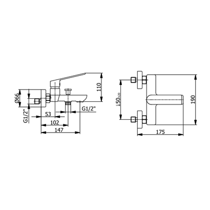 Demm Sleek 9900 Μπαταρία Λουτρού Χρωμέ