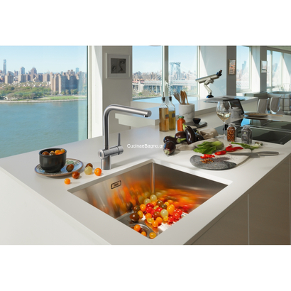 Franke Atlas Neo Sensor Standard Inox Αναμεικτική Μπαταρία Με Αισθητήρα Λειτουργίας 115.0625.489