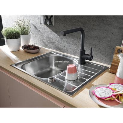 Franke Lina L Standard Black Matt Μπαταρία Κουζίνας 115.0693.393