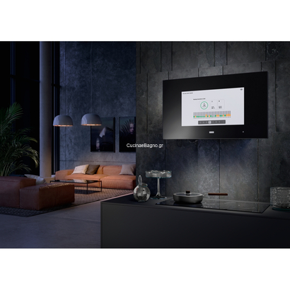 Franke AQ Sense FKAS A80 BK Crystal Black Επιτοίχια Καμινάδα 330.0657.269