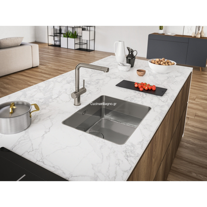 Franke Active Twist Standard Decor Steel Αναμεικτική Μπαταρία Με Χειριστήριο Αυτόματης Βαλβίδας 115.0653.504