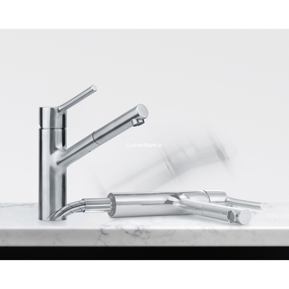 Franke Taros Neo Window Ντους Inox Μπαταρία Κουζίνας Για Κάτω Από Παράθυρο 115.0596.384