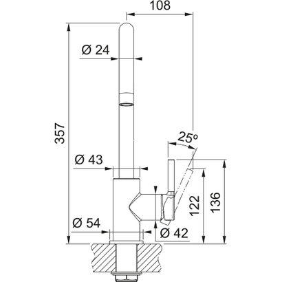 Franke Lina XL Standard Χρωμέ Μπαταρία Κουζίνας 115.0693.228