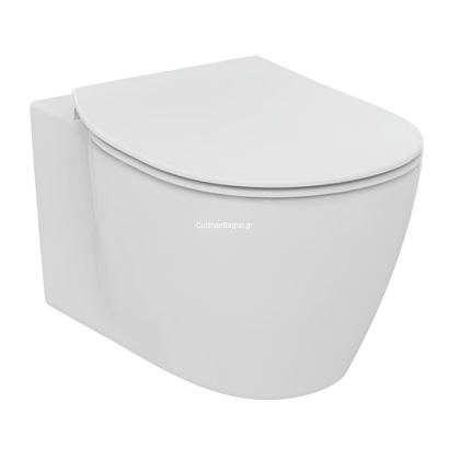 Ideal Standard Connect Aquablade 54,5 cm Λεκάνη Κρεμαστή Υ.Π. Με Κάλυμμα SOFT CLOSE SLIM