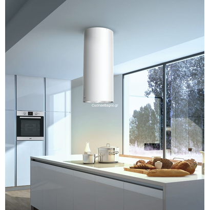 Franke Tube FTU PLUS 3707 I WH White Matt Κεντρική Καμινάδα 335.0588.222
