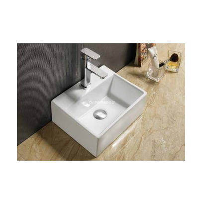 STRIKE STR038W Νιπτήρας Επιτραπέζιος 38x30 White TEMA