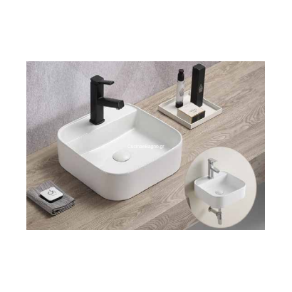 STRIKE STR039W Φ39 Νιπτήρας Επιτραπέζιος White TEMA