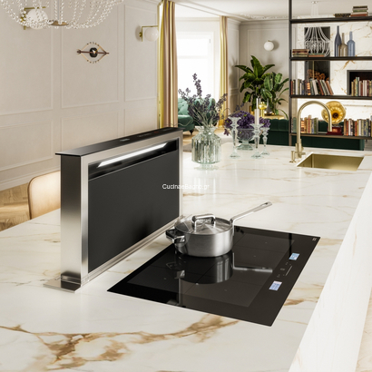 Franke DOWN DRAFT FDW 908 IB XS Crystal Black/Inox Απορροφητήρας Βυθιζόμενος 110.0365.588