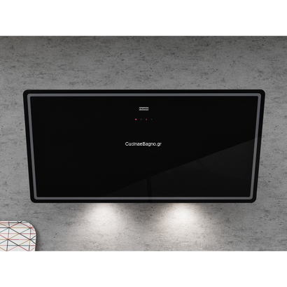 Franke SMART GLASS FPJ 915 V BK/DG A Crystal Black Επιτοίχια Καμινάδα 330.0573.295