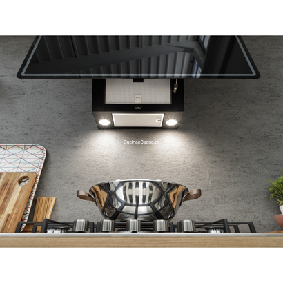 Franke SMART GLASS FPJ 915 V BK/DG A Crystal Black Επιτοίχια Καμινάδα 330.0573.295