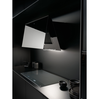 Franke MYTHOS FMY PRO 907 FM BK/BK MATT Black Steel Επιτοίχια Καμινάδα 330.0682.353