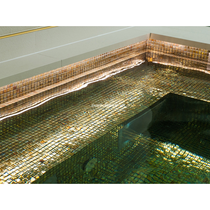 EZARRI Oxido Metal Ψηφίδα Σε Δίχτυ Χρυσή