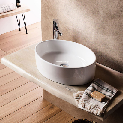 TEMPO TEMP050W Νιπτήρας Επιτραπέζιος 50x36 TEMA