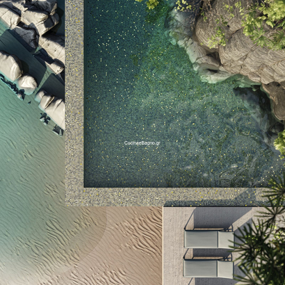 EZARRI Bali Stone Gold 25 Ψηφίδα Σε Δίχτυ