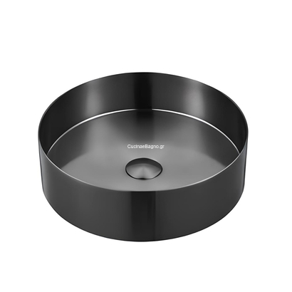 IN 6801-N Black Brushed PVD Φ40 Νιπτήρας Επιτραπέζιος TEMA