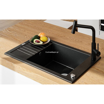 LAVEO Toro Black Μπαταρία Κουζίνας Ντους BAX 769D